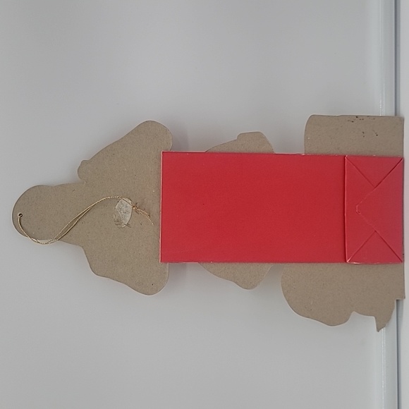 Vintage Merrimack Santa Claus Gift Bag Red Gold Edge - Picture 4 of 5